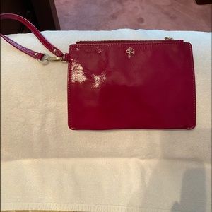 Cole Haan patent wristlet